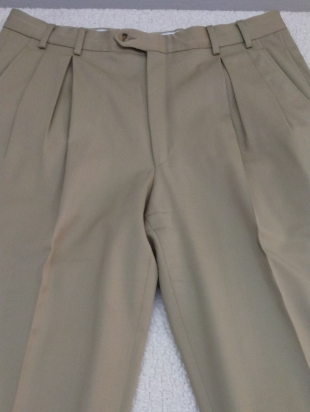 Pal Zileri Tan 100% Worsted Wool Dress Pants (Made in Italy)  36 - 28